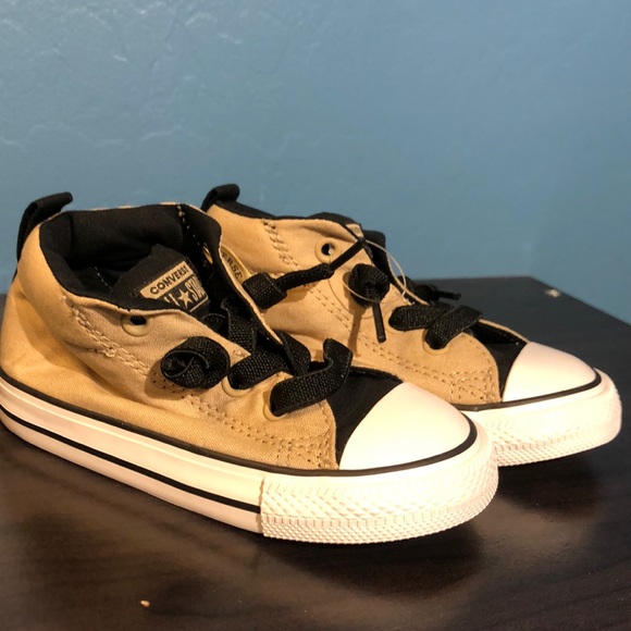tan high top converse